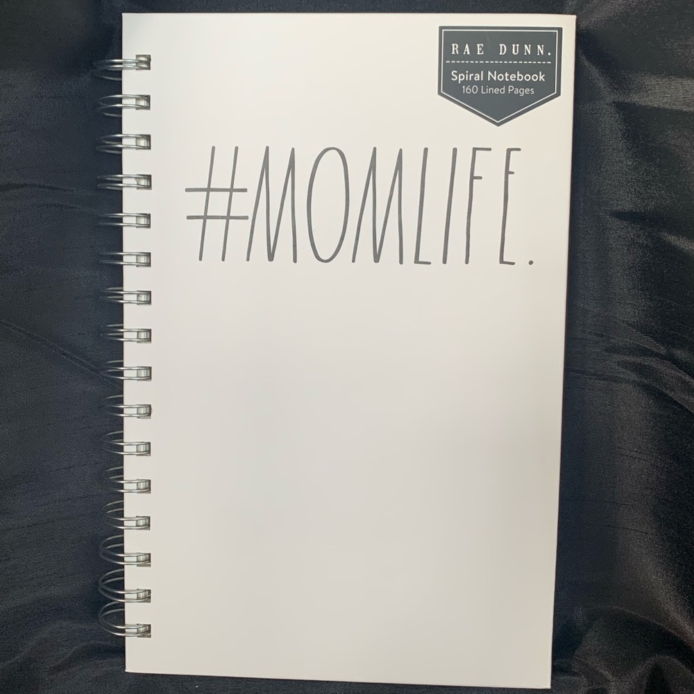 Rae Dunn #Momlife Spiral Notebook